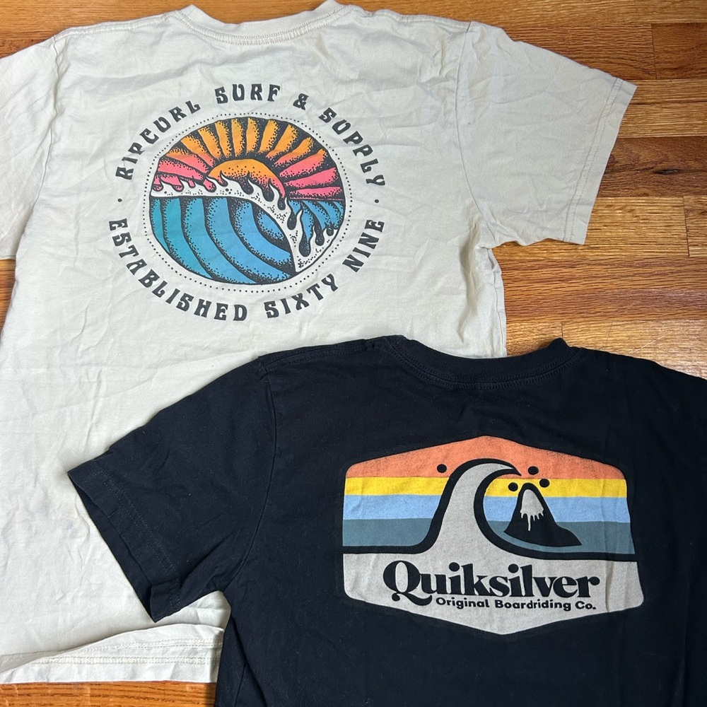 Quiksilver and Rip Curl Graphic T-Shirts